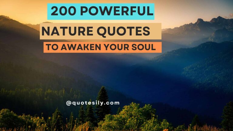 200 Powerful Nature Quotes To Awaken Your Soul